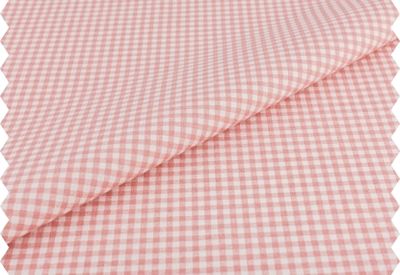 Tkanina bawełniana kratka różowa Tkanina bawełniana kratka różowa