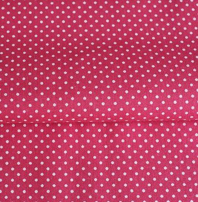 Tkanina bawełniana kropka różowa