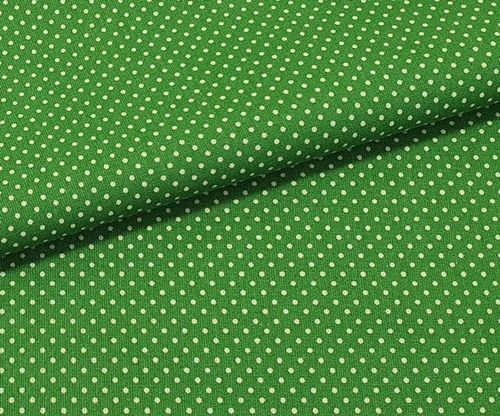 Tkanina bawełniana Kropka zielona