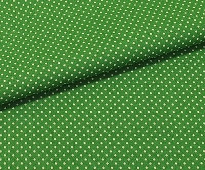 Tkanina bawełniana Kropka zielona