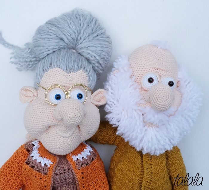 Babcia i dziadek lalki Handmade