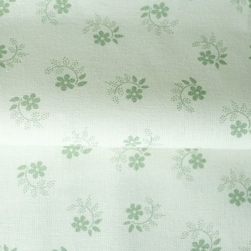 Tkanina bawełniana w miętowe kwiaty  145 g/m2, 150 cm | materiał na sukienki i dekoracje