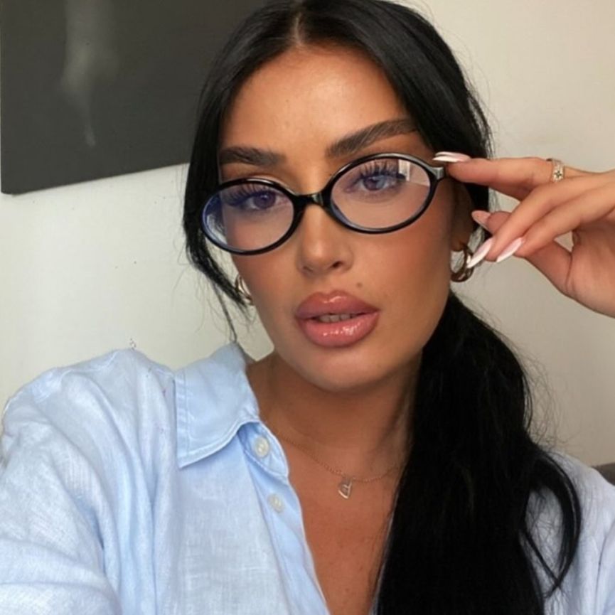 Mina ovale con lenti neutre 