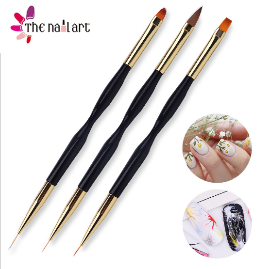 Double Side Strip Acrylic Gel Brush