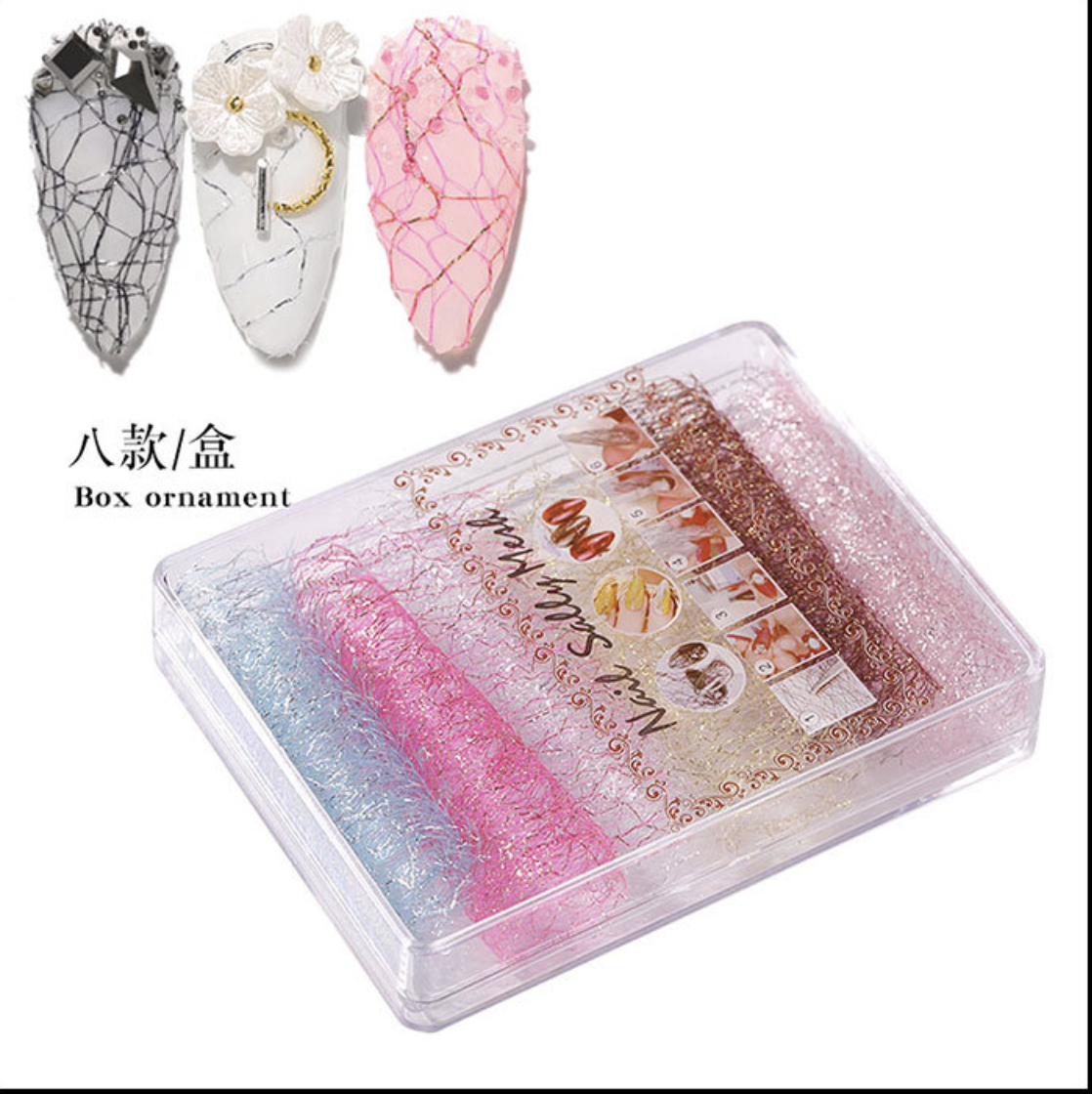 8pcs Nail Sally Mesh