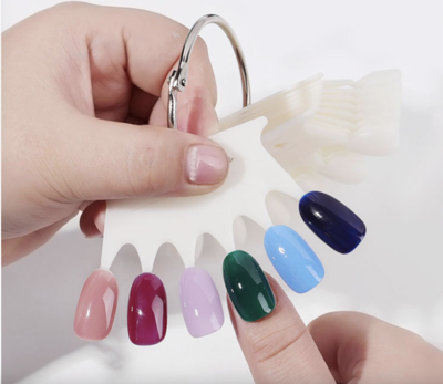 Nail Swatches Sticks Nail Art Color Display Polish Practice Sticks Manicure Supplies Crown Shaped 60s