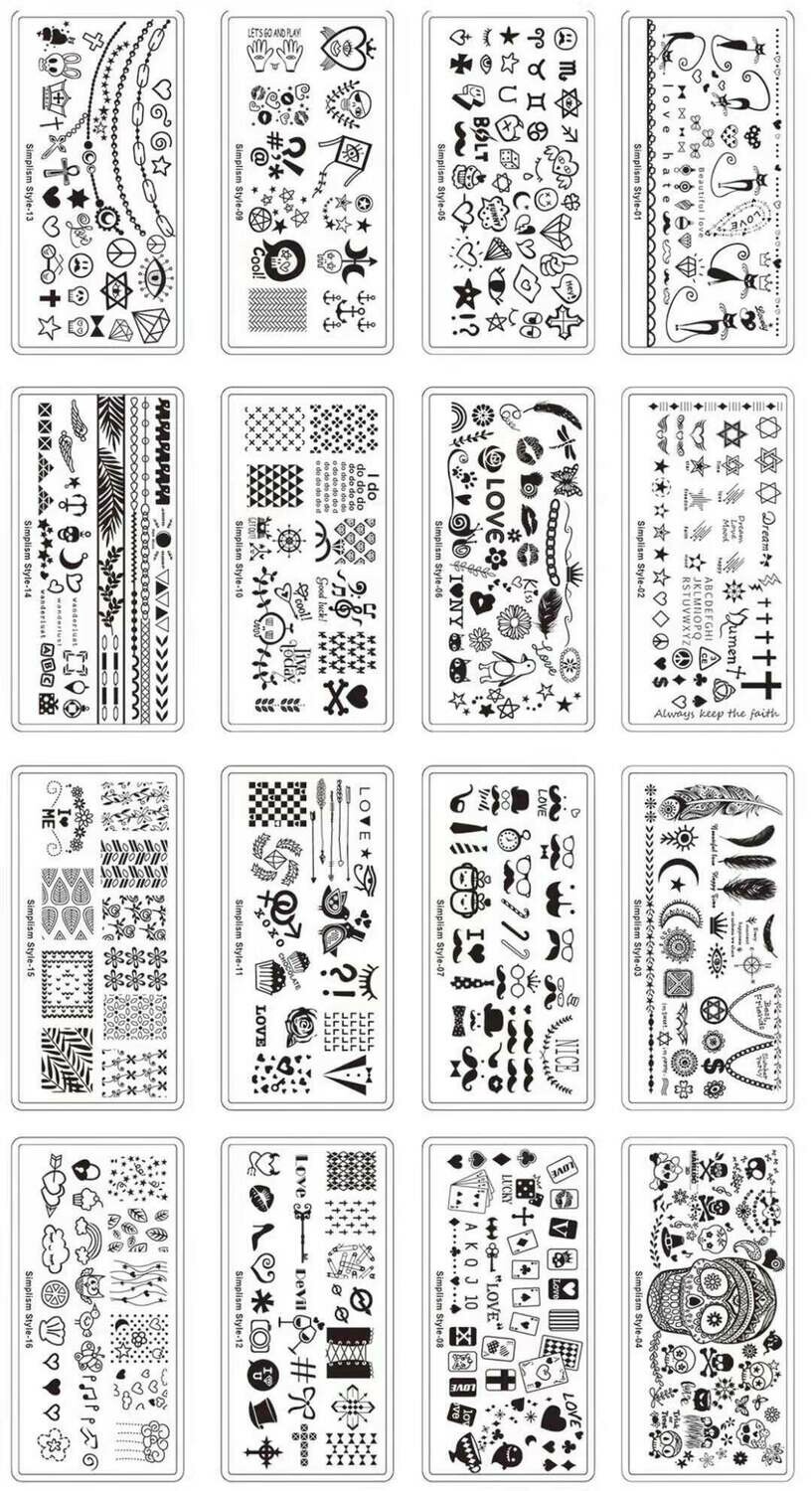 Nail Stamping Metal Plate - Simplism Style