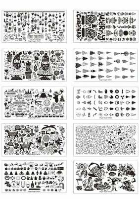 Nail Stamping Metal Christmas Plate - MC