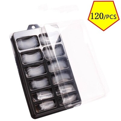 RRe-usable Dual Form Tips For Poly Gel 120pcs