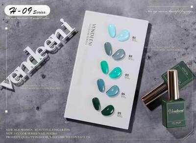 Crazy Promotion - Vendeeni UV/LED Gel Polish 15ml H09 5pcs/Set R120!! WITH COLOUR CHART!!