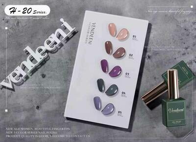 Crazy Promotion - Vendeeni UV/LED Gel Polish 15ml H20 - 5pcs/Set R120!! WITH COLOUR CHART!!
