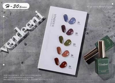 Crazy Promotion - Vendeeni UV/LED Gel Polish 15ml H30 - 5pcs/Set R120!! WITH COLOUR CHART!!