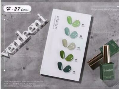 Crazy Promotion - Vendeeni UV/LED Gel Polish 15ml H27 - 5pcs/Set R120!! WITH COLOUR CHART!!