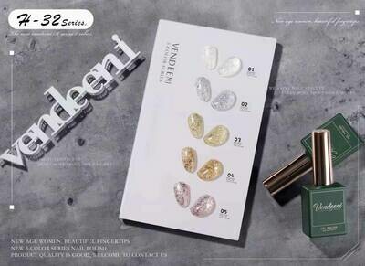 Crazy Promotion - Vendeeni UV/LED Gel Polish 15ml H32 - 5pcs/Set R120!! WITH COLOUR CHART!!