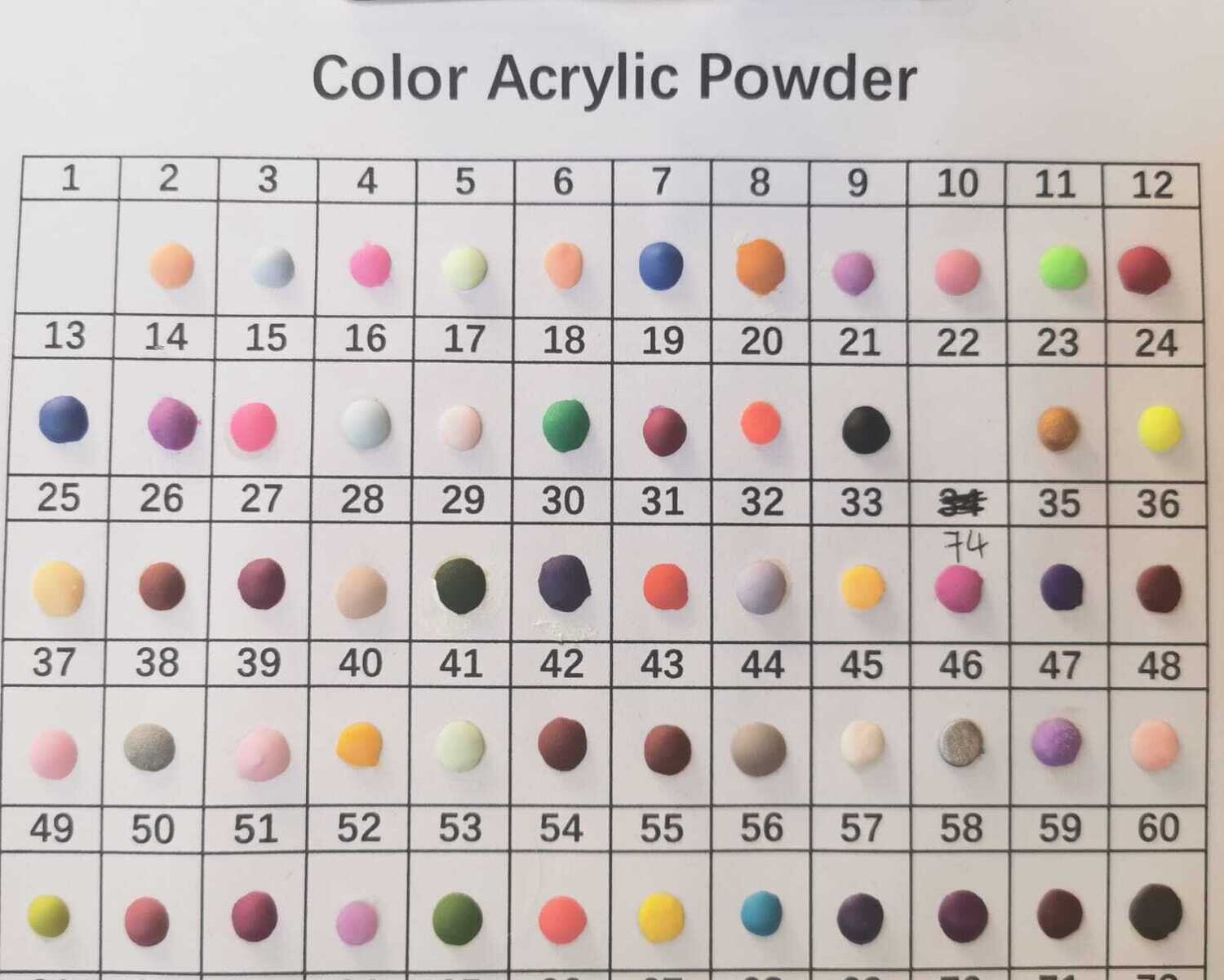 80ml Colour Acrylic Powder