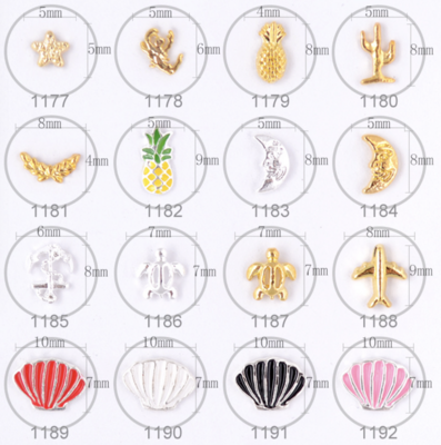 Tropical Nail Alloy Decoration