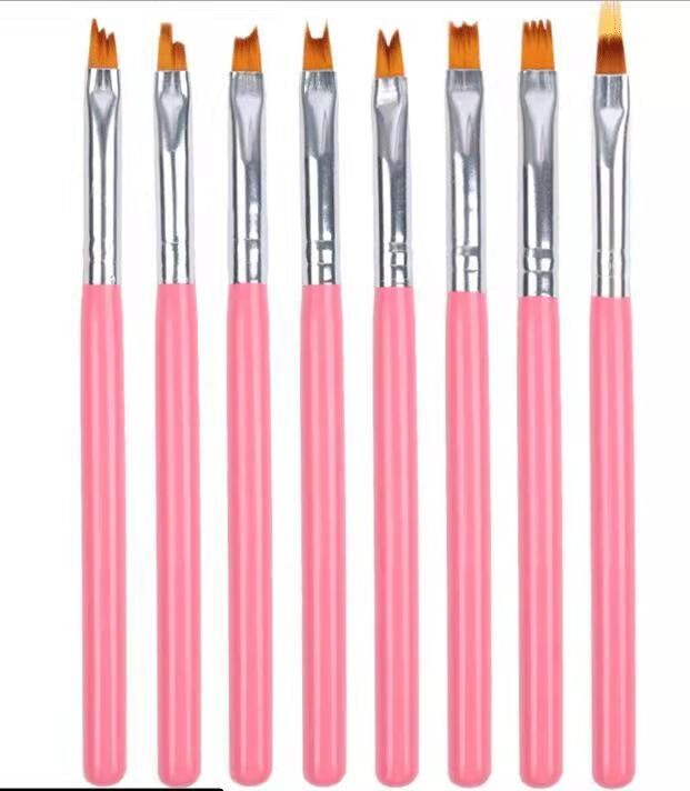 8pcs Pink Drawing brush