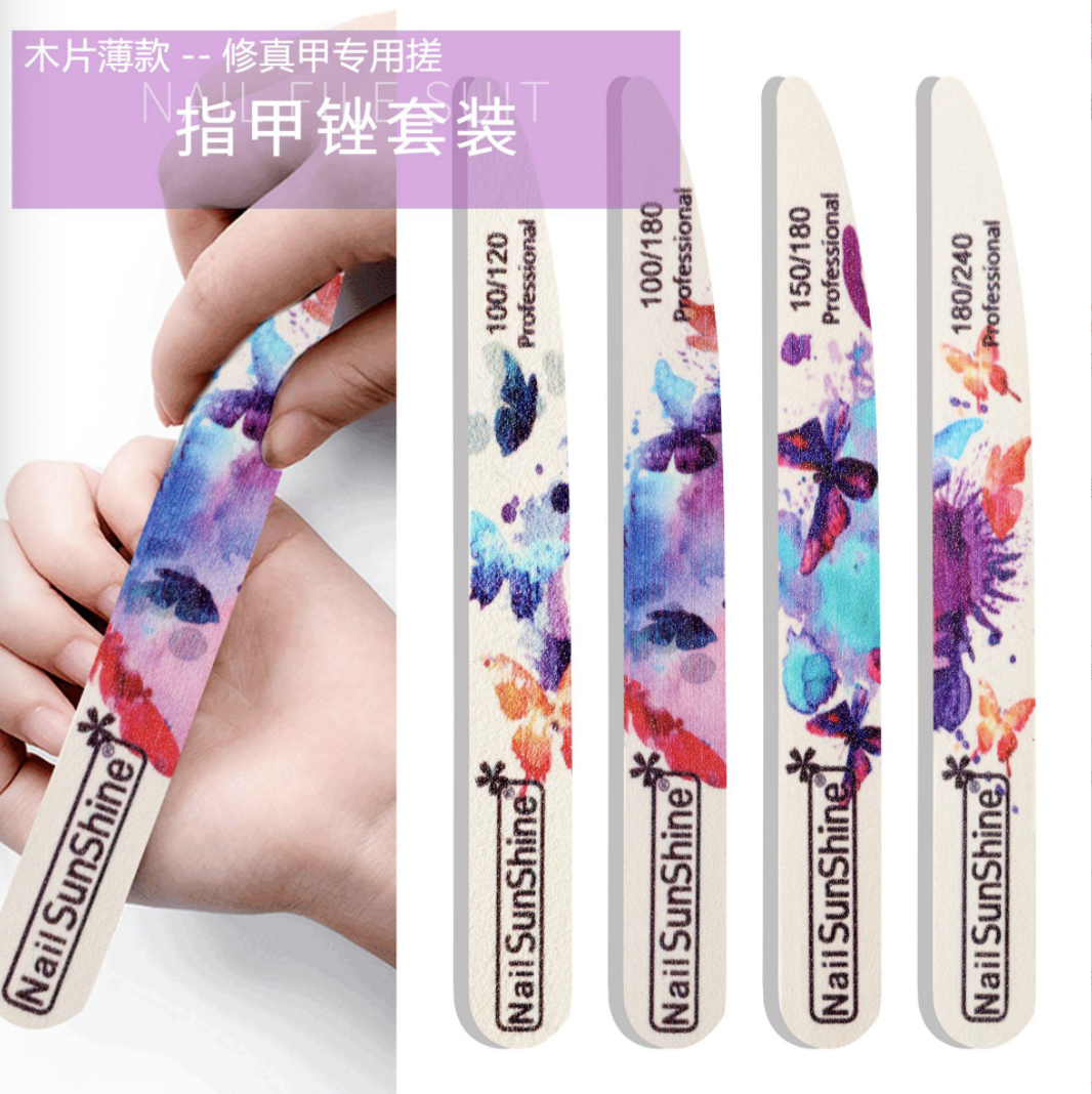 Butterfly Wooden Filer 50pcs
