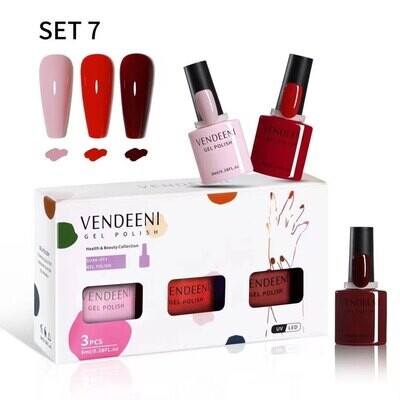 VENDEENI 3pcs/ Set 7.5ml Gel Polish Set 7