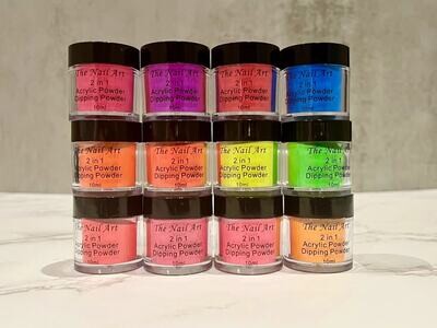 2in1 dipping powder+acrylic powder Set 12 colours 10g