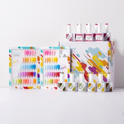 Vendeeni 36 Colours + 3 Gel with classic colour chart Set 2
