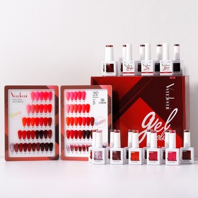 Vendeeni 36 Colours + 3 Gel with classic colour chart Set 5