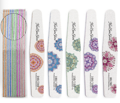 DT-1093 Flower Nail Filer 25pcs (half moon)