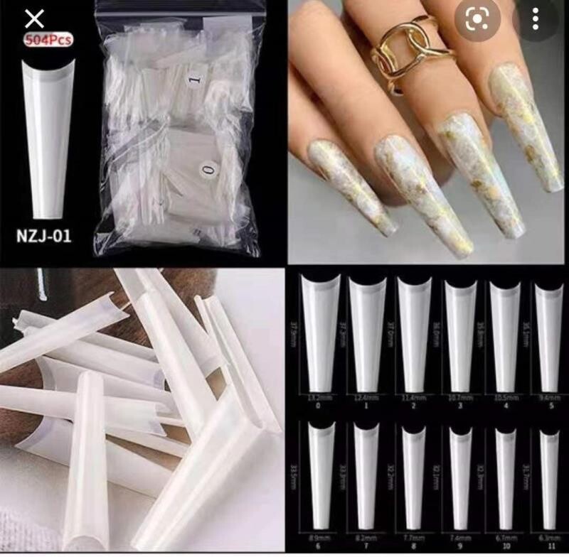 Long Coffin Tips 500pcs