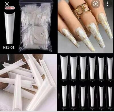 Long Coffin Tips 500pcs