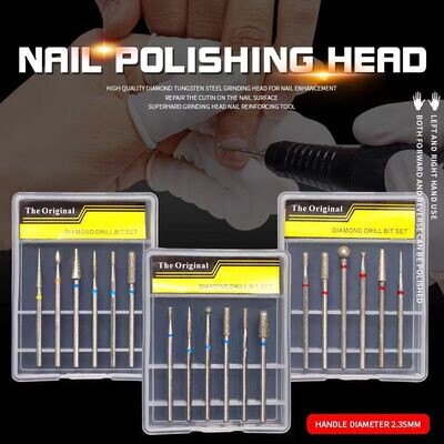ES Nail Polishing Heads - 6pcs Drill