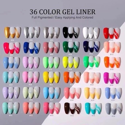 Vendeeni Liner Art Paint Gel Polish 10ml