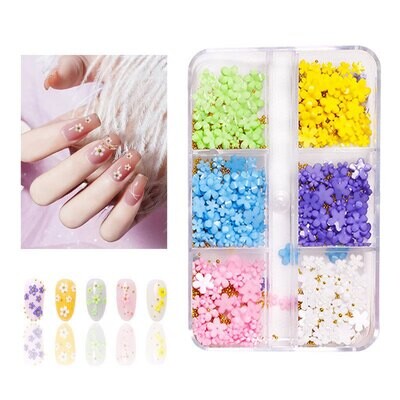 5 Petals Flower Nail Art
