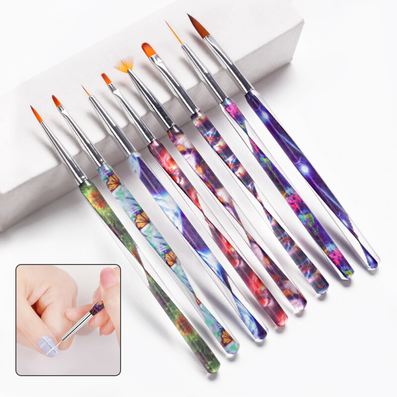 Nail art brush - mixed styles