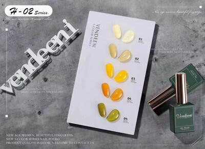 Crazy Promotion - Vendeeni UV/LED Gel Polish 15ml H02 5pcs/Set R120!! WITH COLOUR CHART!!