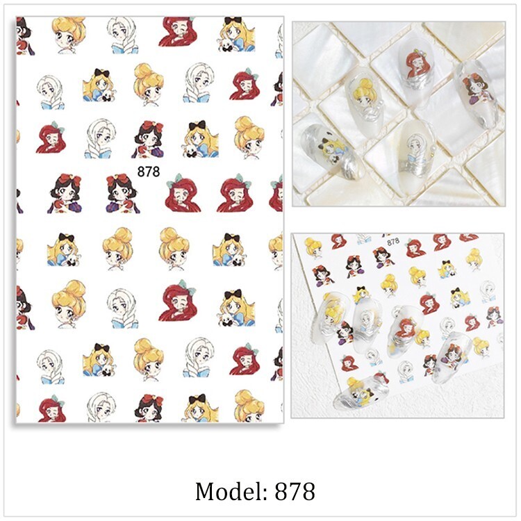 Nail Sticker - JO878 Princess