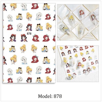Nail Sticker - JO878 Princess