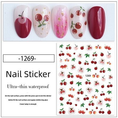 Nail Sticker - JO1269 Cherry