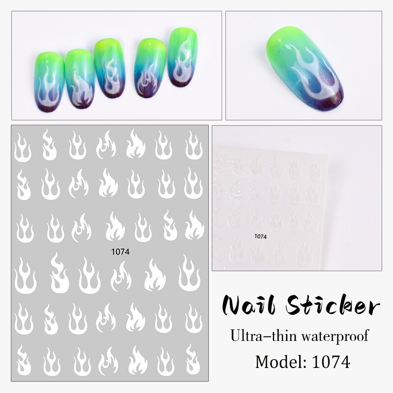 Nail Sticker - JO1074 Flame