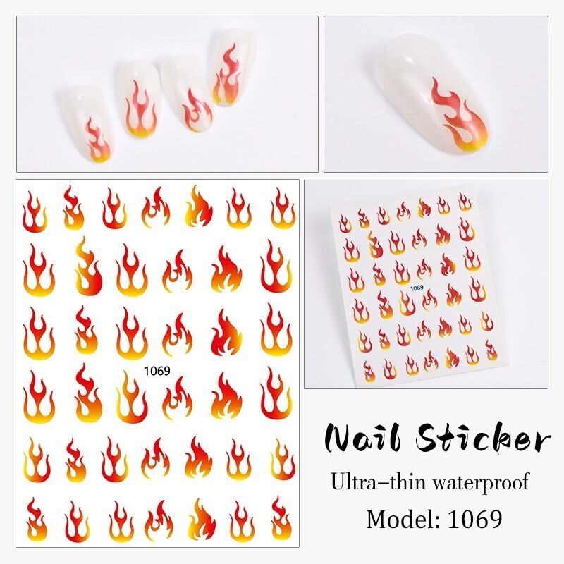 Nail Sticker - JO1069 Flame