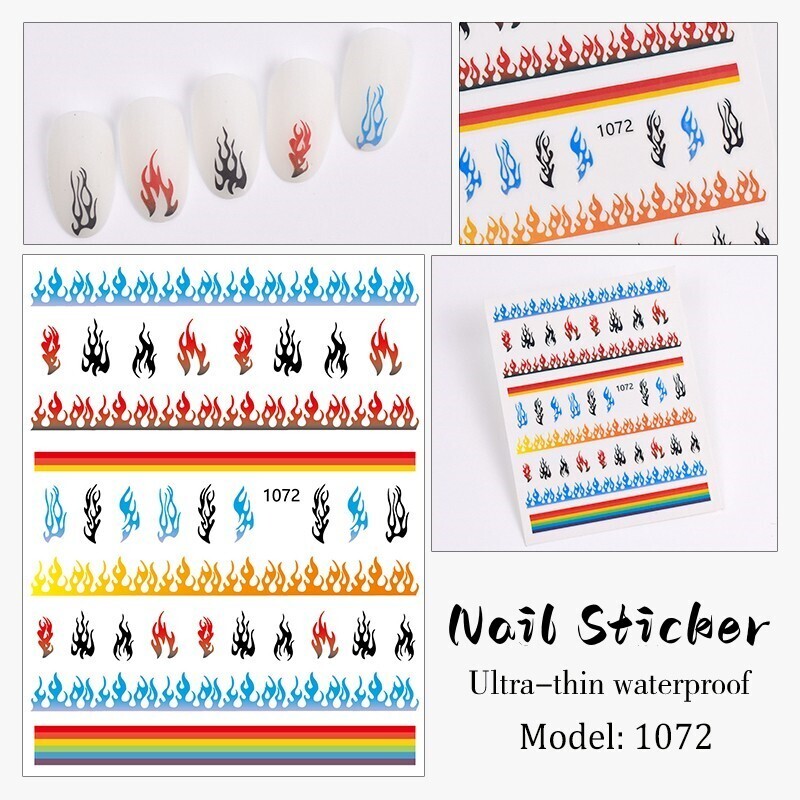 Nail Sticker - JO1072 Flame