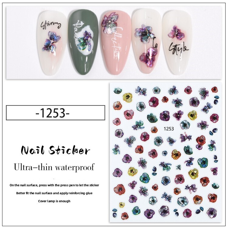 Nail Sticker - JO1253 Flower