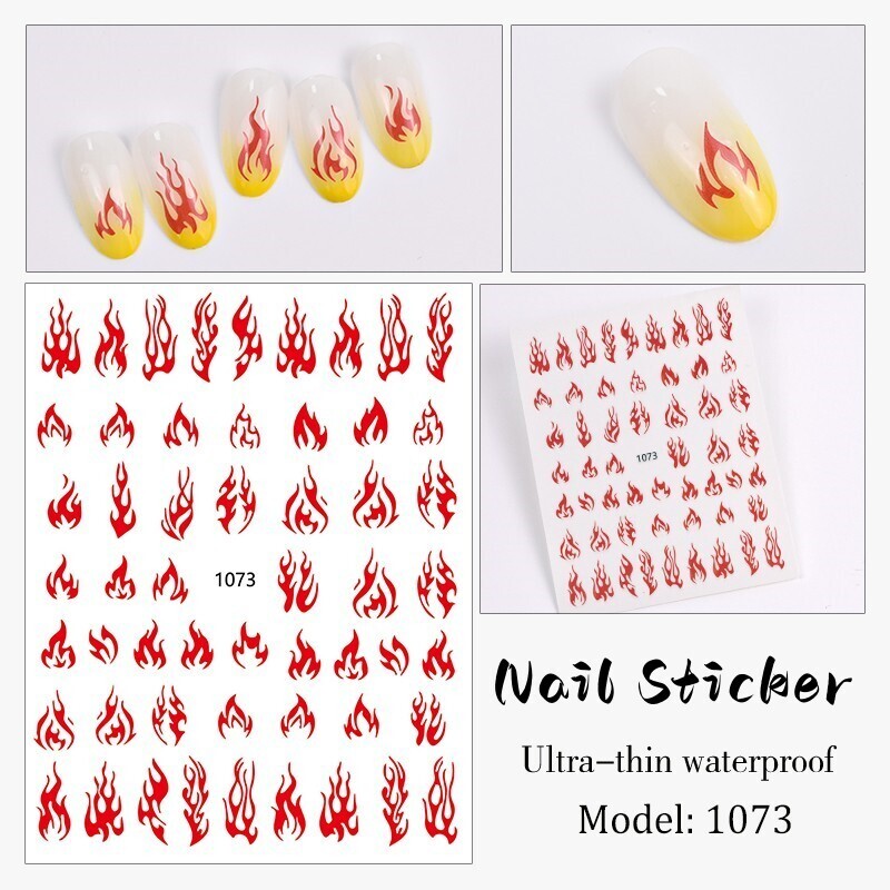 Nail Sticker - JO1073 Flame