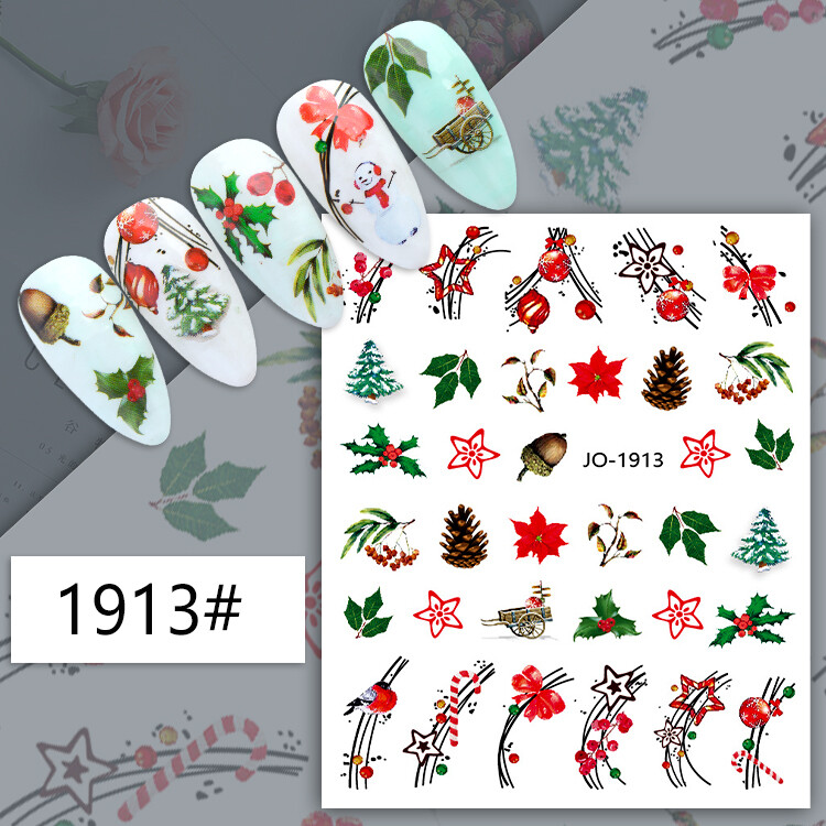 Christmas Nail Sticker 1913