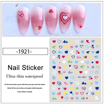 Heart Nail Sticker - 1921