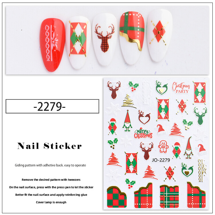 Christmas Nail Sticker - 2279
