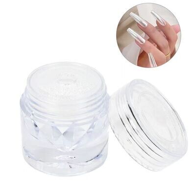 White Pearl Chrome Nail Powder - 0,2g