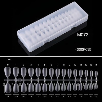 TNA Fake Nail Tips 300pcs Press-on Nails, Pre Shaped Soft Gel x Nails M072