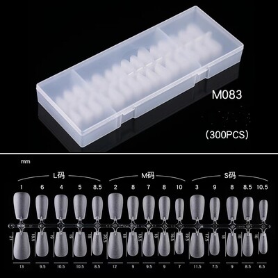 TNA Fake Nail Tips 300pcs Press-on Nails, Pre Shaped Soft Gel x Nails M083