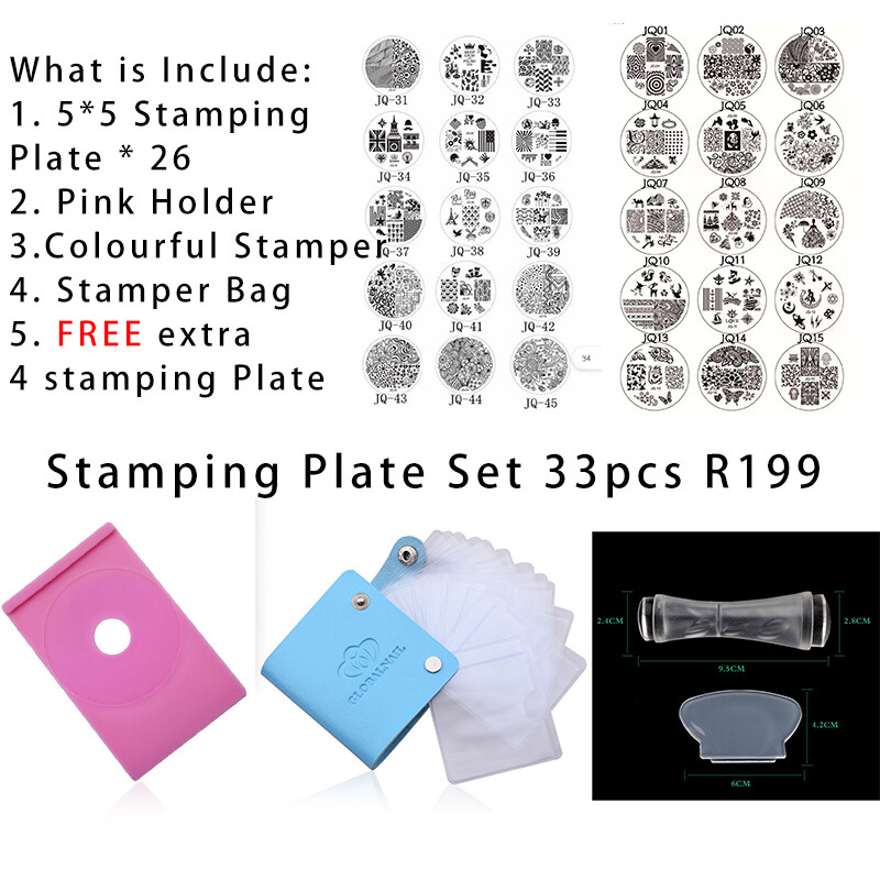 Clearance Sale - Stamping Plate Set 33pcs