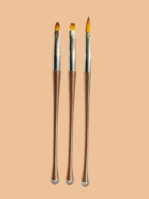 3pcs Rose Gold Manicure Brush